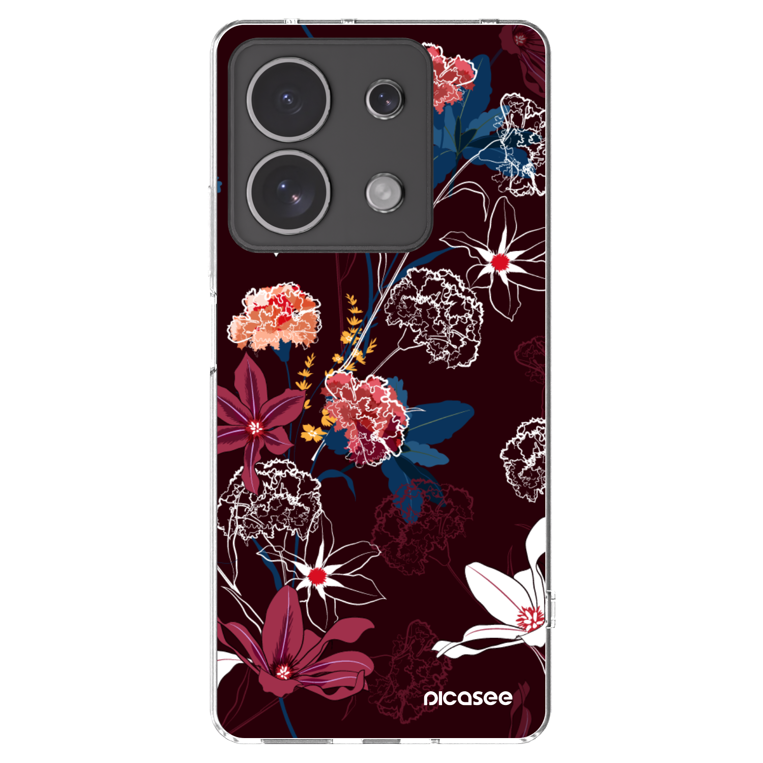 Picasee átlátszó szilikon tok az alábbi mobiltelefonokra Xiaomi Redmi Note 13 4G - Dark Meadow