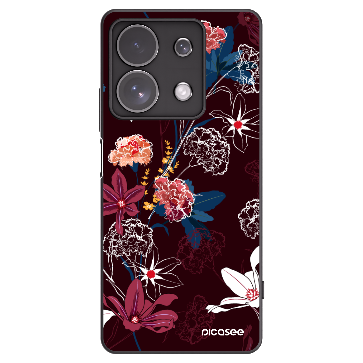Picasee fekete szilikon tok az alábbi mobiltelefonokra Xiaomi Redmi Note 13 Pro 4G - Dark Meadow