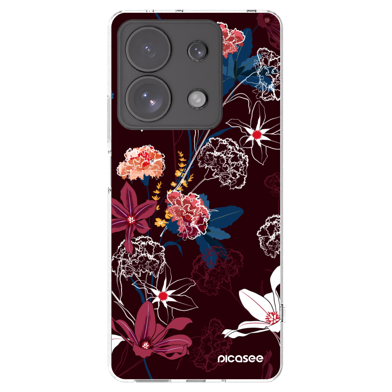 Picasee átlátszó szilikon tok az alábbi mobiltelefonokra Xiaomi Redmi Note 13 Pro 4G - Dark Meadow