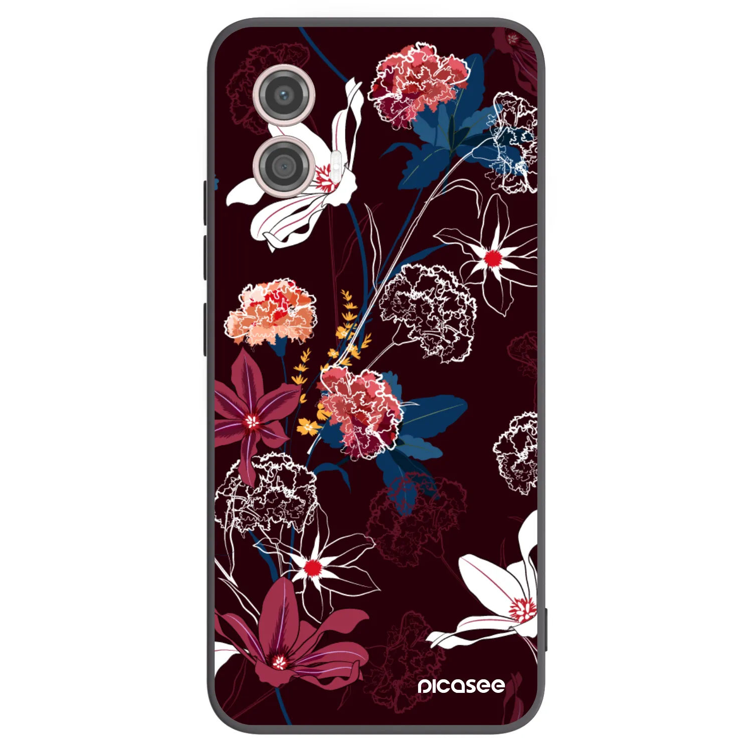 Picasee fekete szilikon tok az alábbi mobiltelefonokra Motorola Moto G53 5G - Dark Meadow