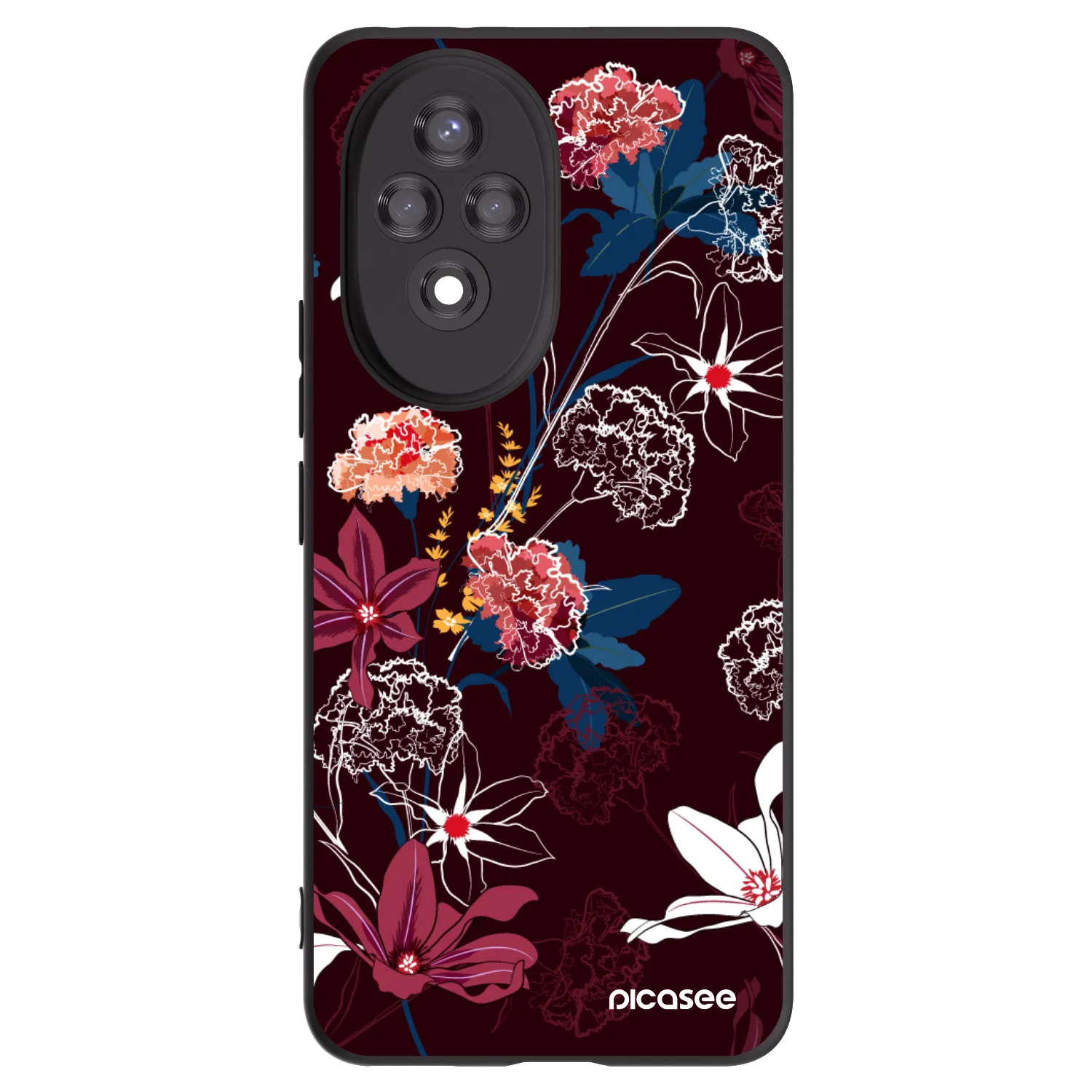 Picasee fekete szilikon tok az alábbi mobiltelefonokra Honor 200 Pro 5G - Dark Meadow