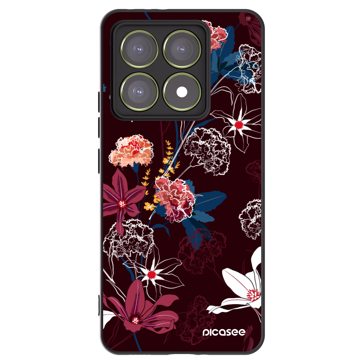 Picasee fekete szilikon tok az alábbi mobiltelefonokra Xiaomi 14T - Dark Meadow