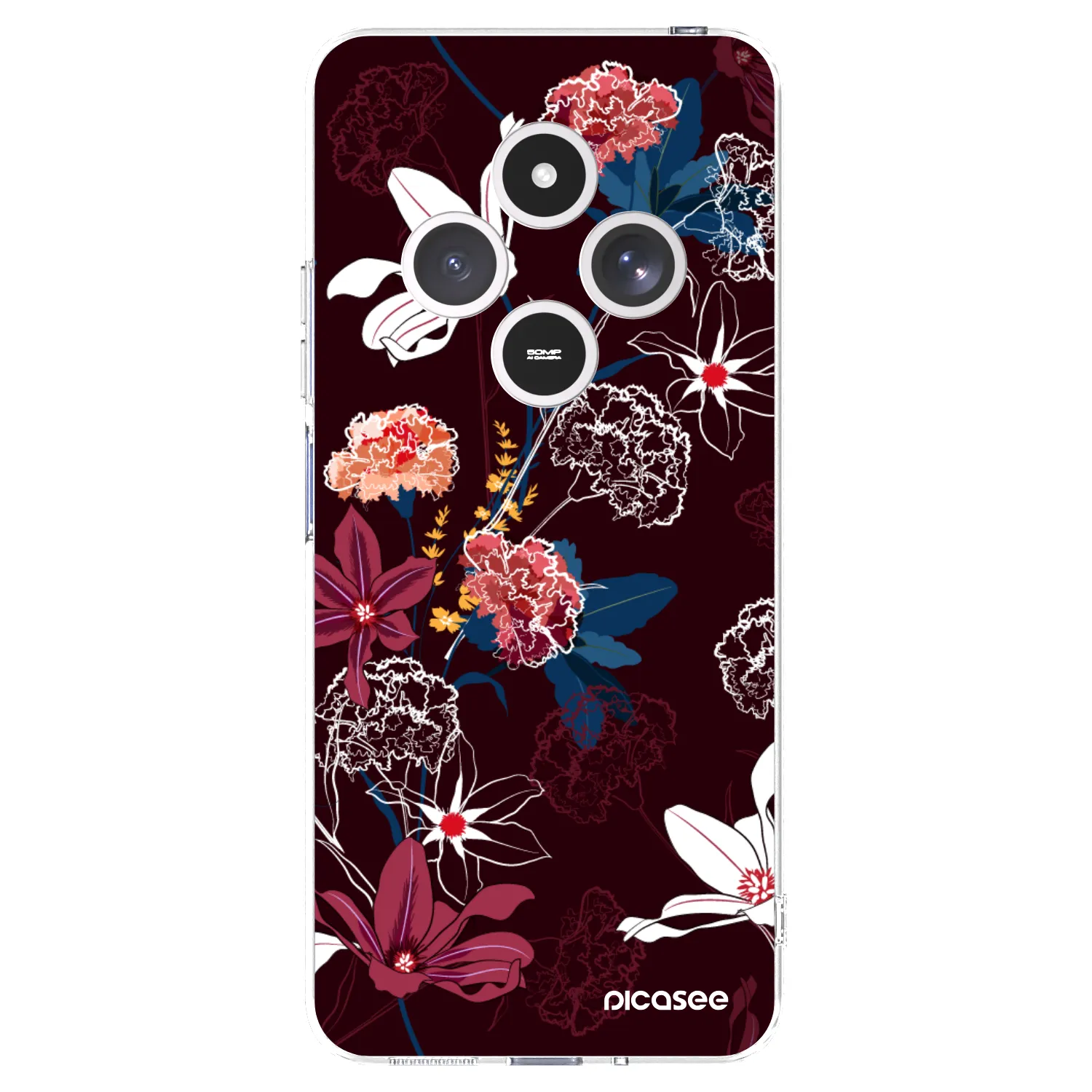 Picasee átlátszó szilikon tok az alábbi mobiltelefonokra Xiaomi Redmi 14C - Dark Meadow