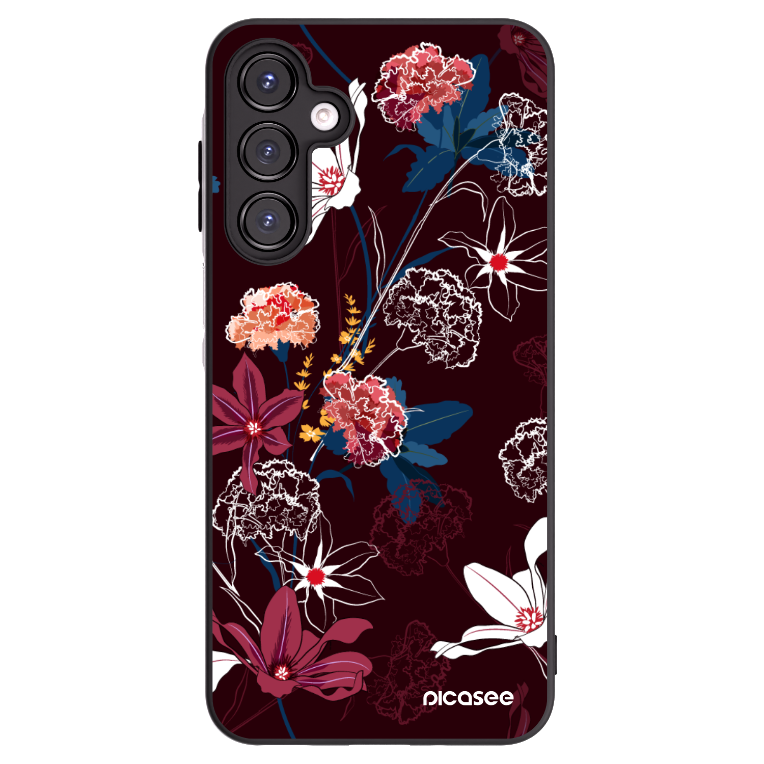 Picasee fekete szilikon tok az alábbi mobiltelefonokra Samsung Galaxy A16 5G - Dark Meadow