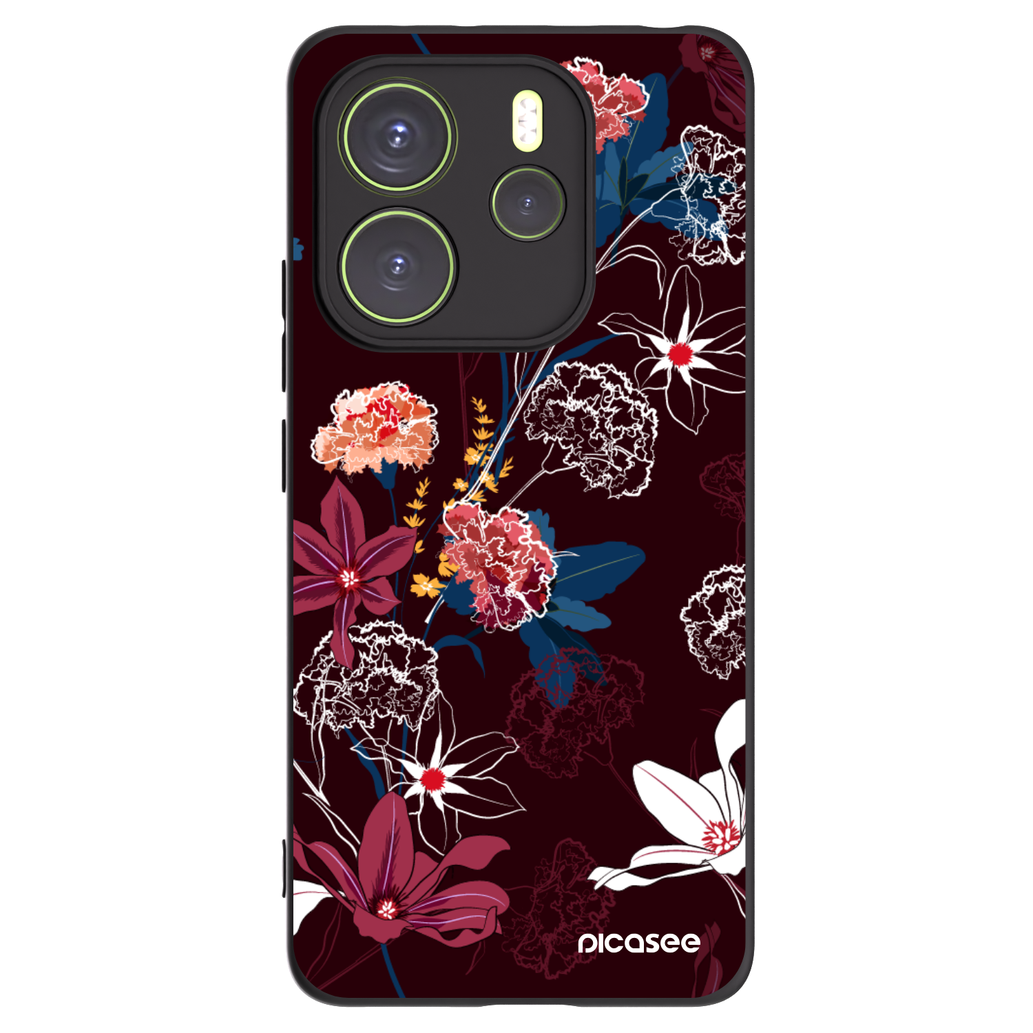 Picasee fekete szilikon tok az alábbi mobiltelefonokra Xiaomi Redmi Note 14 4G - Dark Meadow