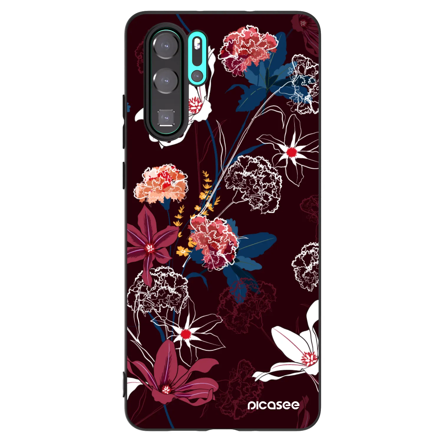 Picasee fekete szilikon tok az alábbi mobiltelefonokra Huawei P30 Pro - Dark Meadow