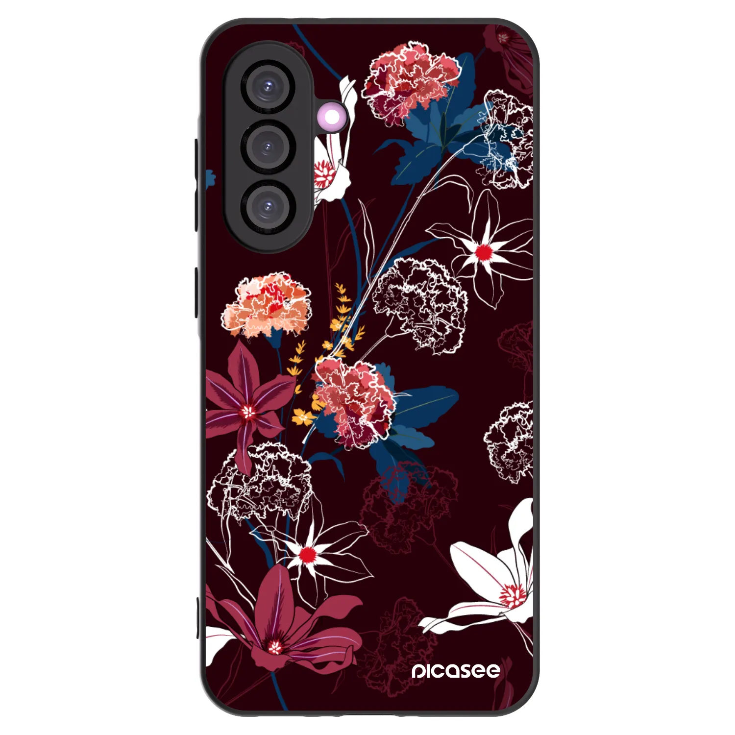 Picasee fekete szilikon tok az alábbi mobiltelefonokra Samsung Galaxy A56 5G A566B - Dark Meadow