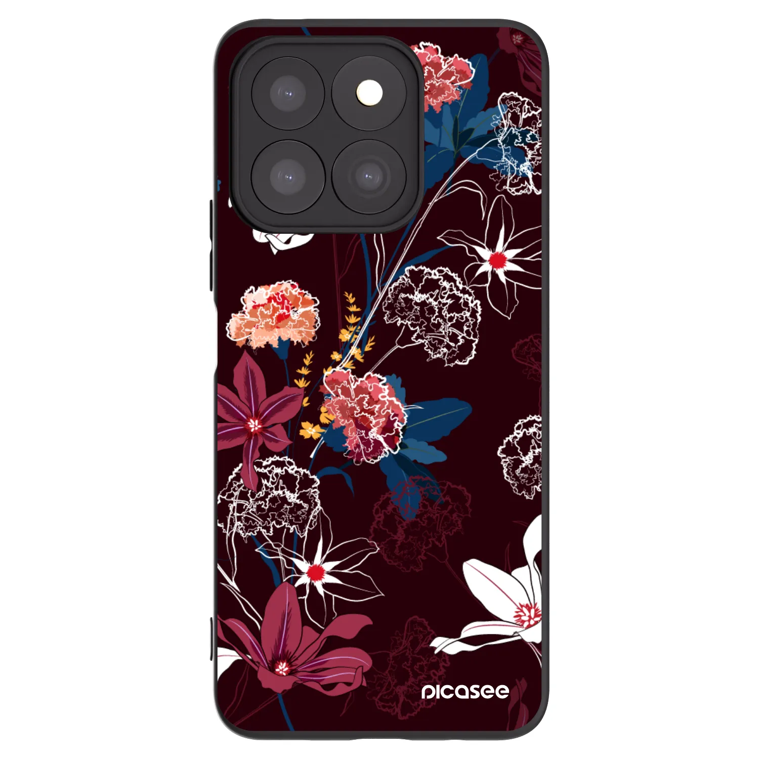 Picasee fekete szilikon tok az alábbi mobiltelefonokra Honor X8c - Dark Meadow