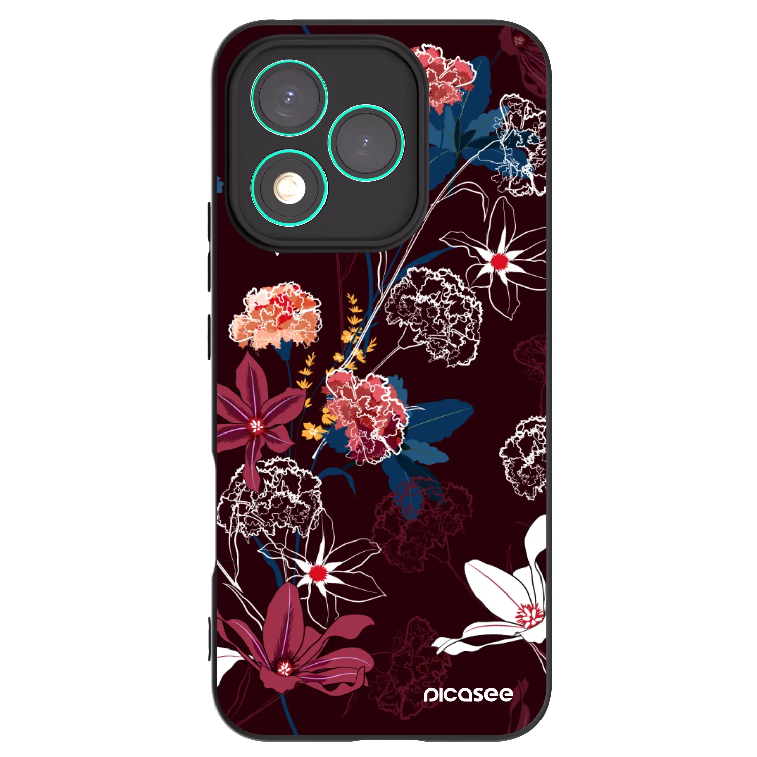 Picasee fekete szilikon tok az alábbi mobiltelefonokra Honor 400 Lite 5G - Dark Meadow