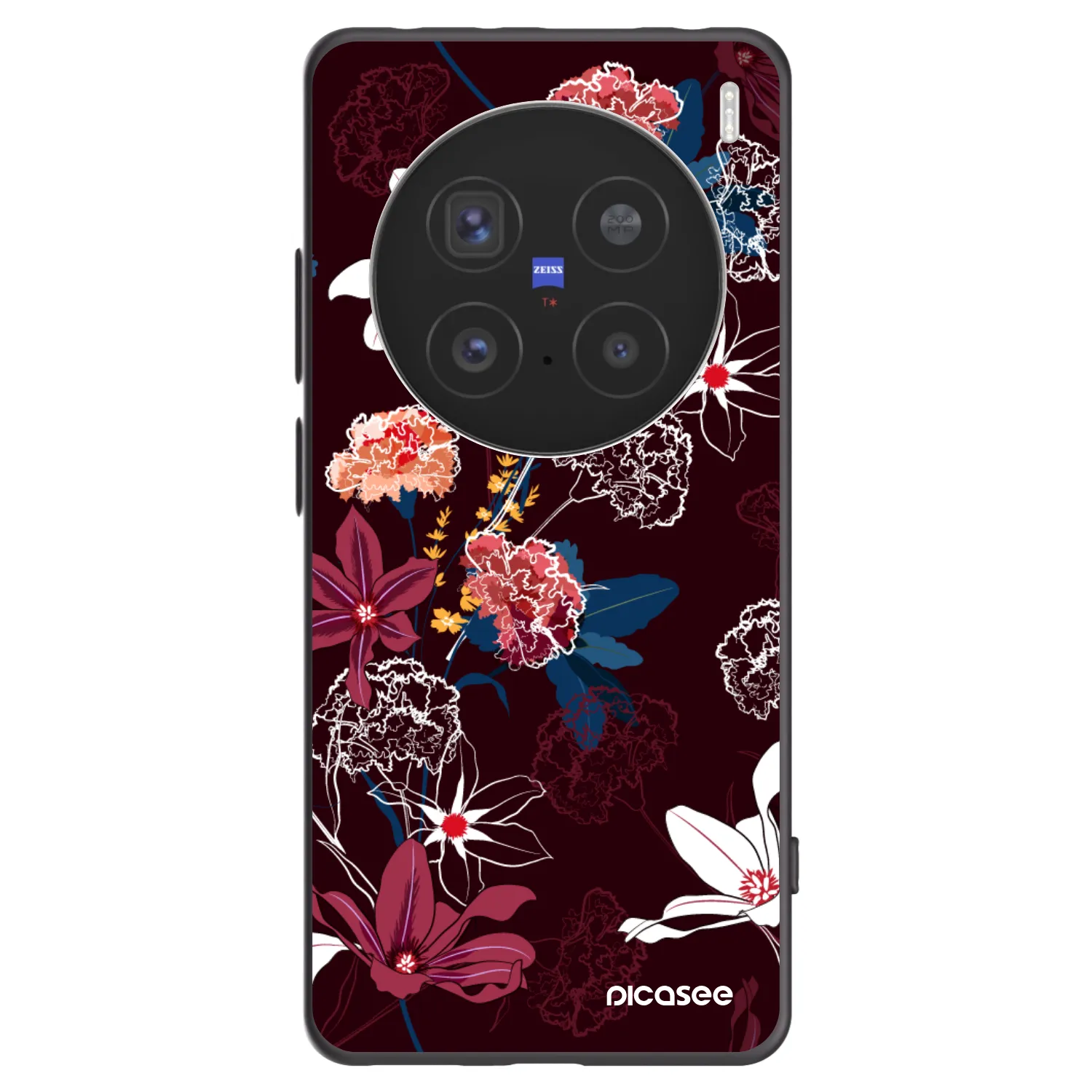 Picasee fekete szilikon tok az alábbi mobiltelefonokra Vivo X200 Pro - Dark Meadow