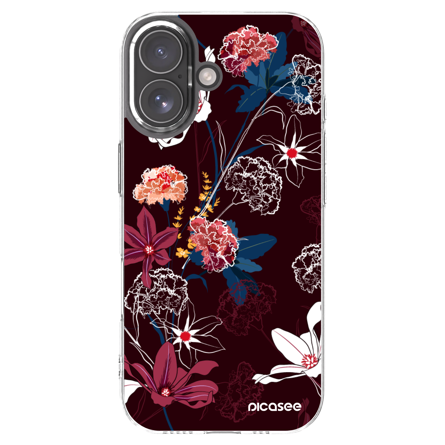 Picasee átlátszó szilikon tok az alábbi mobiltelefonokra Apple iPhone 17 - Dark Meadow