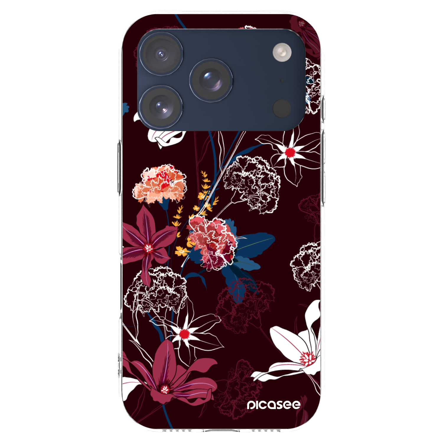 Picasee átlátszó szilikon tok az alábbi mobiltelefonokra Apple iPhone 17 Pro - Dark Meadow