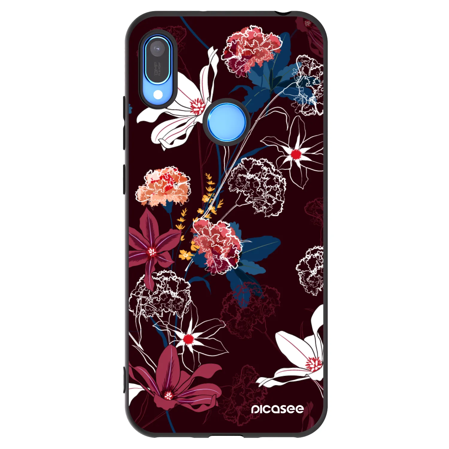 Picasee fekete szilikon tok az alábbi mobiltelefonokra Huawei Y6 2019 - Dark Meadow