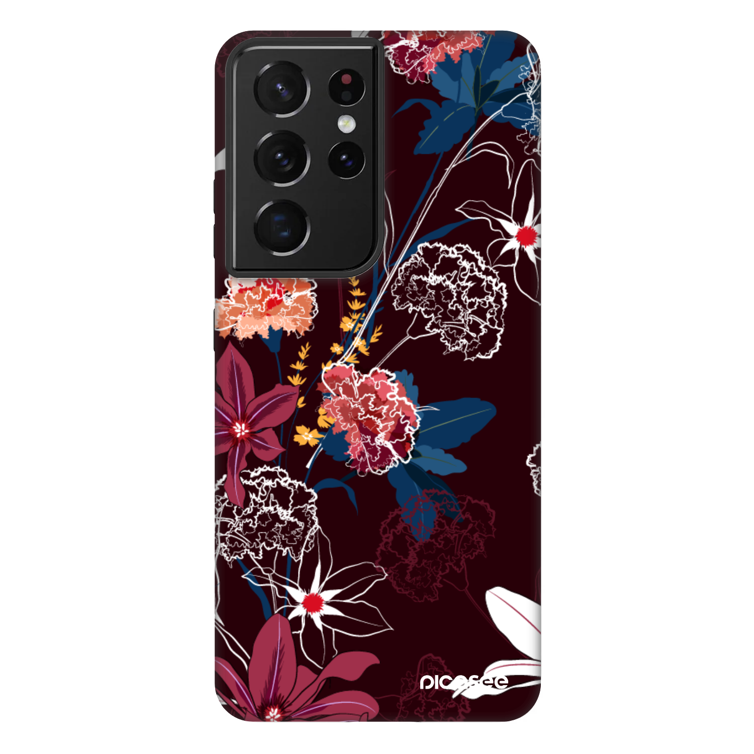 Picasee Fashion Case Samsung Galaxy S21 Ultra 5G G998B - Dark Meadow