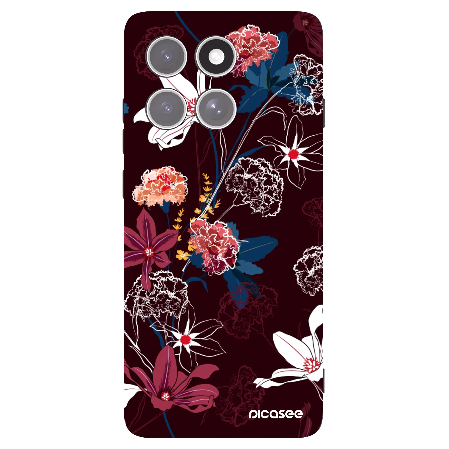 Picasee fekete szilikon tok az alábbi mobiltelefonokra Motorola Edge 60 Pro - Dark Meadow
