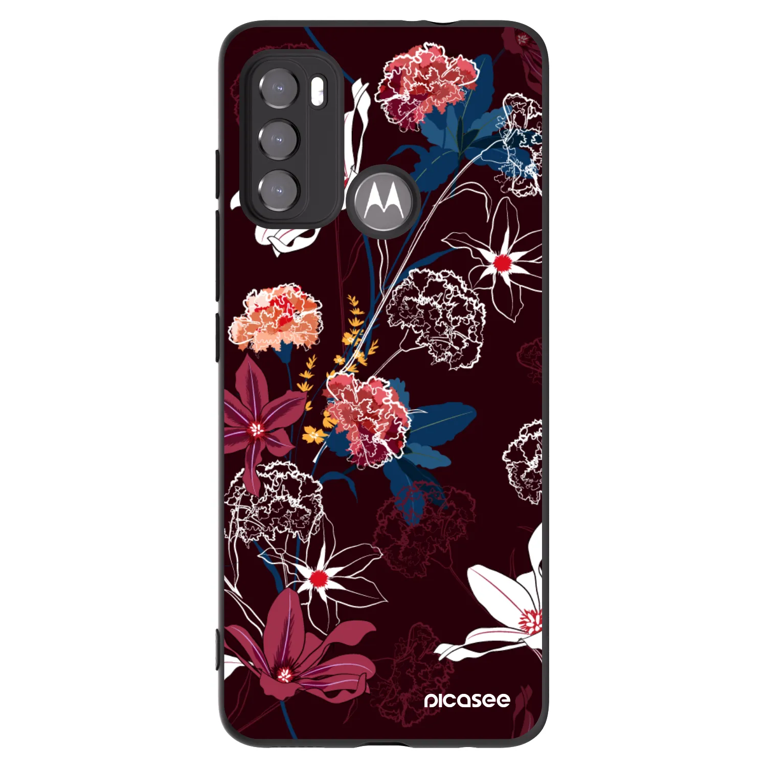 Picasee fekete szilikon tok az alábbi mobiltelefonokra Motorola Edge 60 5G - Dark Meadow