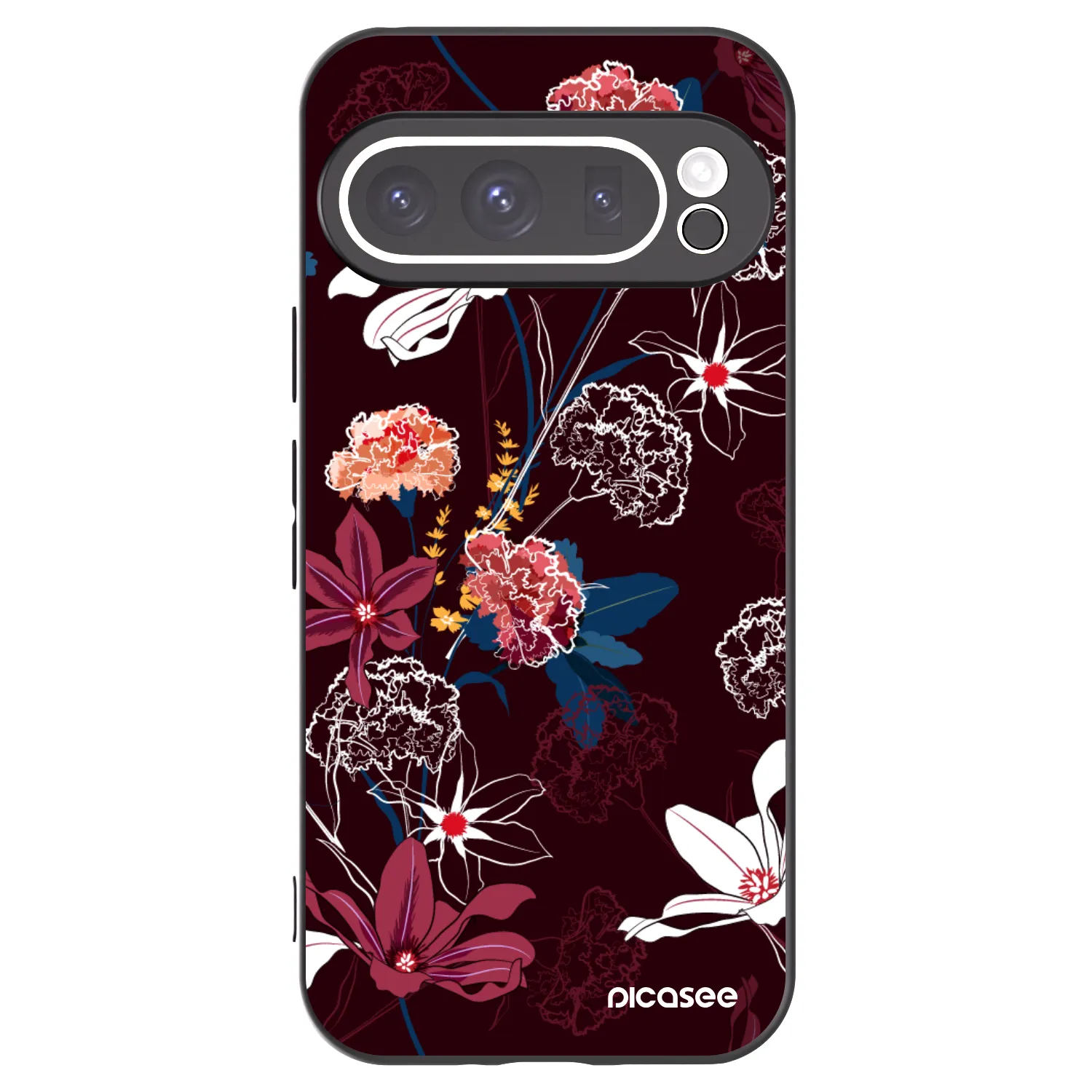 Picasee fekete szilikon tok az alábbi mobiltelefonokra Google Pixel 9 Pro XL - Dark Meadow