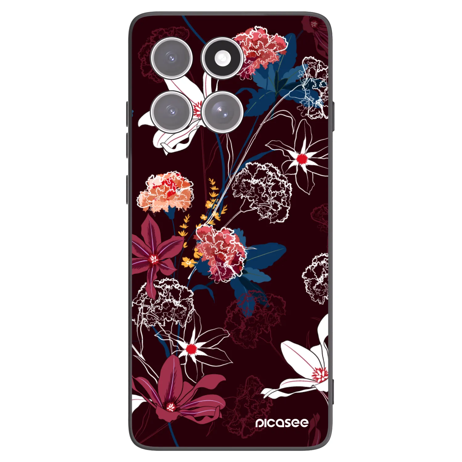 Picasee fekete szilikon tok az alábbi mobiltelefonokra Motorola Edge 60 Fusion - Dark Meadow