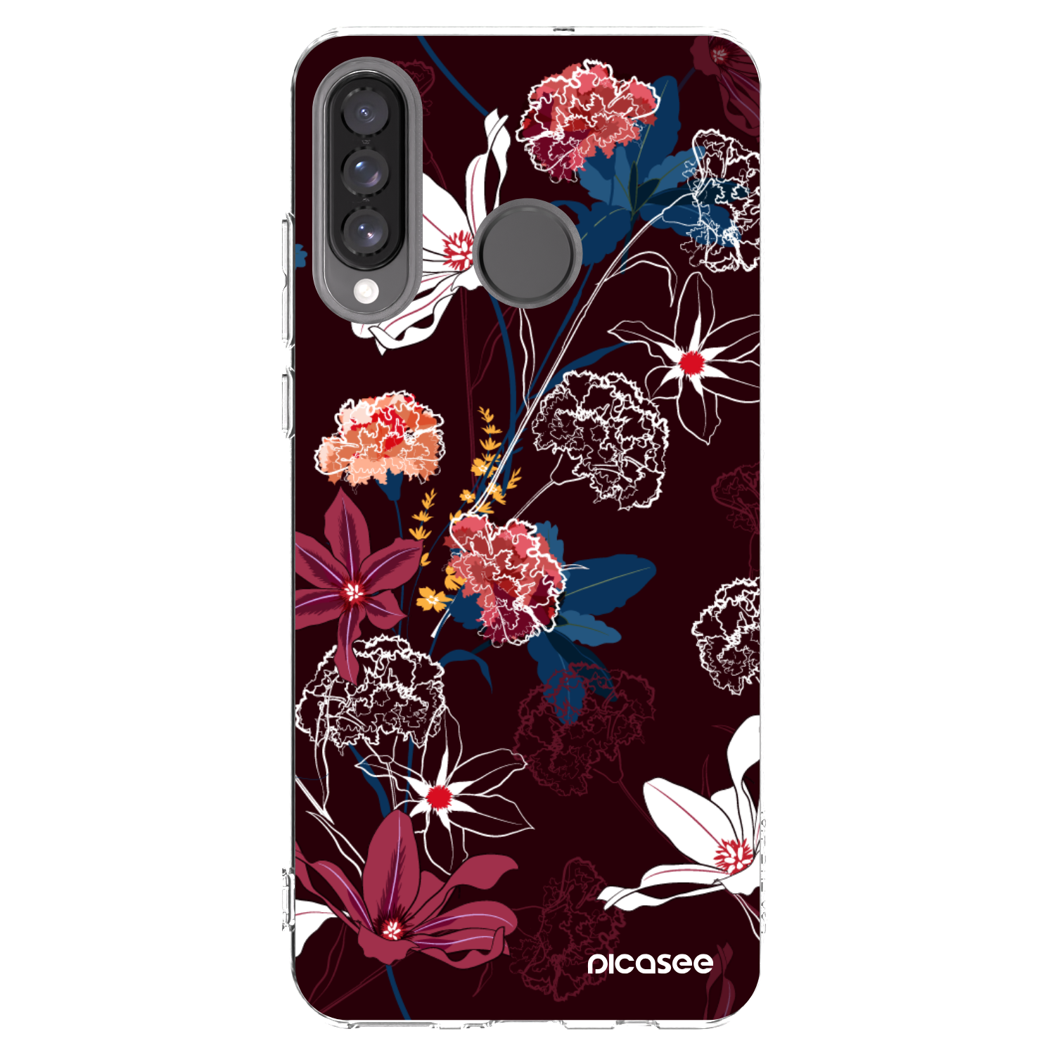 Picasee átlátszó szilikon tok az alábbi mobiltelefonokra Huawei P30 Lite - Dark Meadow