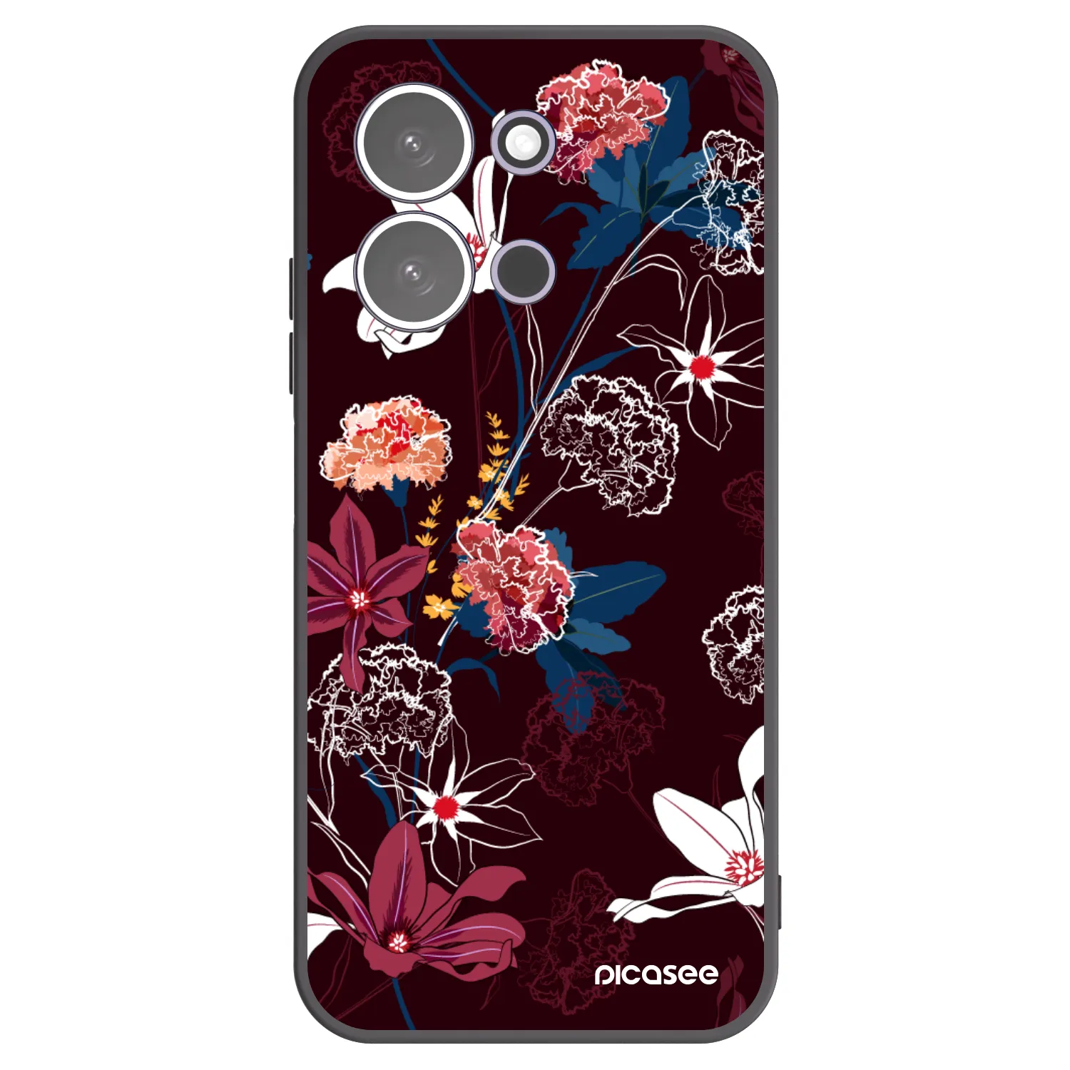 Picasee fekete szilikon tok az alábbi mobiltelefonokra Xiaomi Redmi 15C 5G - Dark Meadow