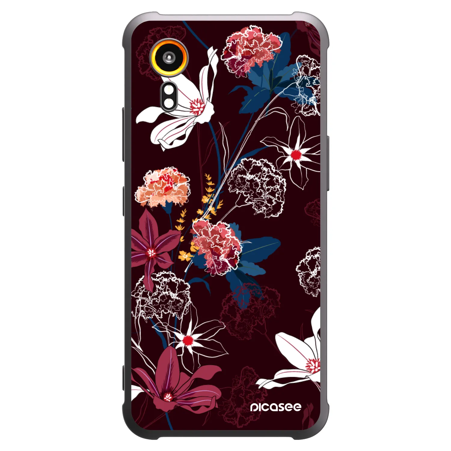 Picasee fekete szilikon tok az alábbi mobiltelefonokra Samsung Galaxy Xcover 7 - Dark Meadow