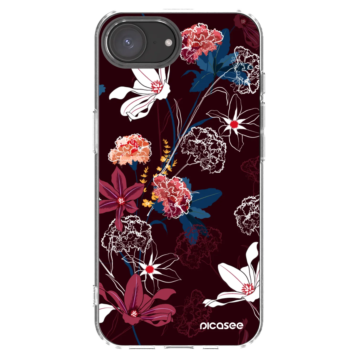 Picasee átlátszó szilikon tok az alábbi mobiltelefonokra Apple iPhone 17e - Dark Meadow