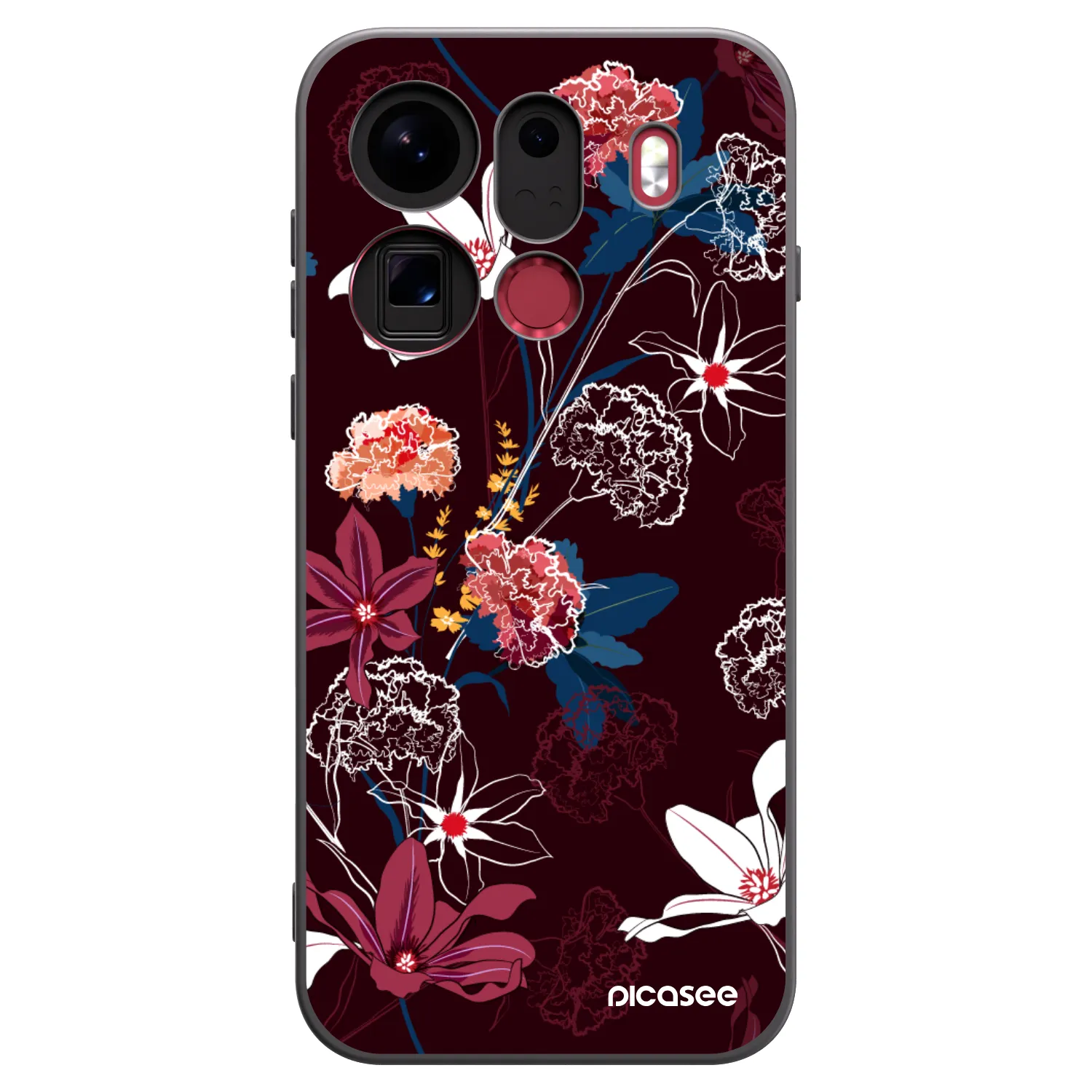 Picasee fekete szilikon tok az alábbi mobiltelefonokra OPPO Find X9 Pro - Dark Meadow