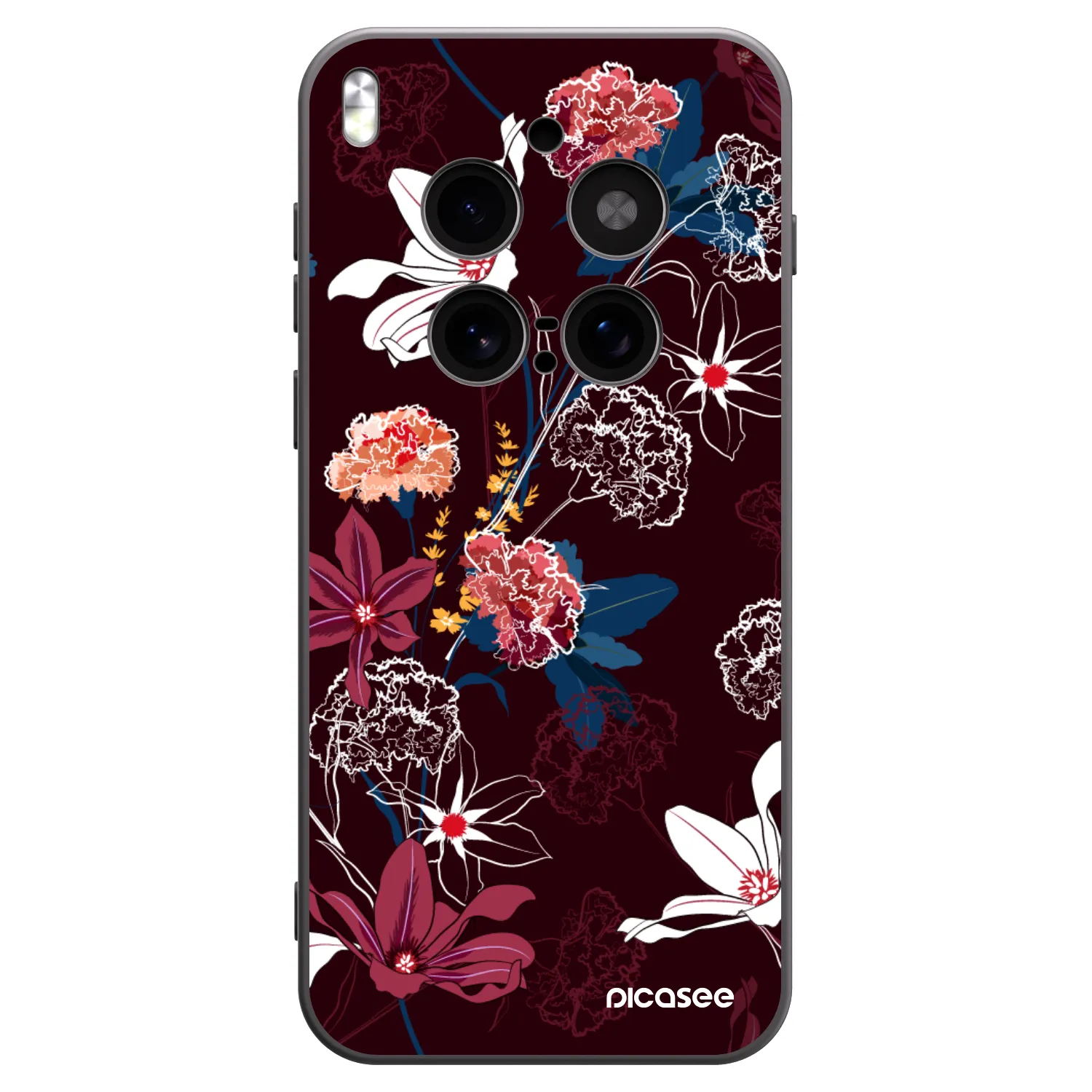 Picasee fekete szilikon tok az alábbi mobiltelefonokra Vivo X300 Pro - Dark Meadow