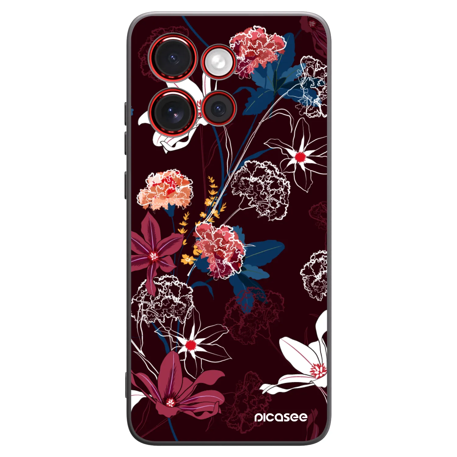Picasee fekete szilikon tok az alábbi mobiltelefonokra Motorola Edge 60 Neo 5G - Dark Meadow