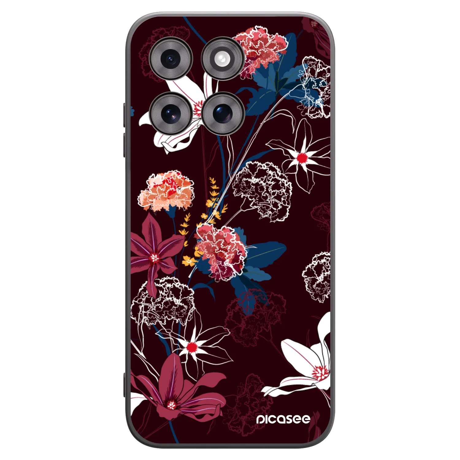 Picasee fekete szilikon tok az alábbi mobiltelefonokra Motorola Moto G77 - Dark Meadow