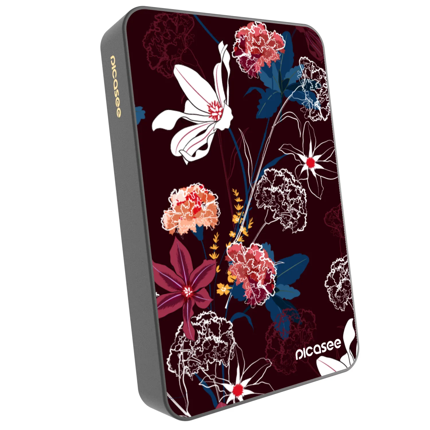 Picasee Powerbank MagSafe 10 000 mAh Szürke - Dark Meadow