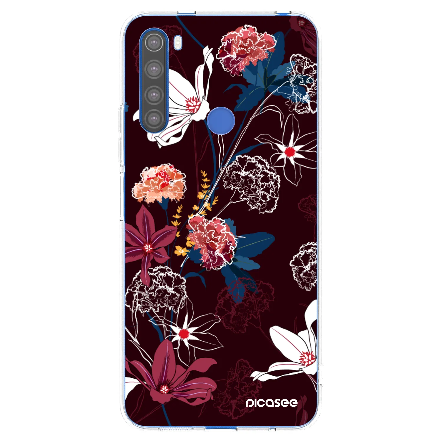 Picasee átlátszó szilikon tok az alábbi mobiltelefonokra Xiaomi Redmi Note 8T - Dark Meadow