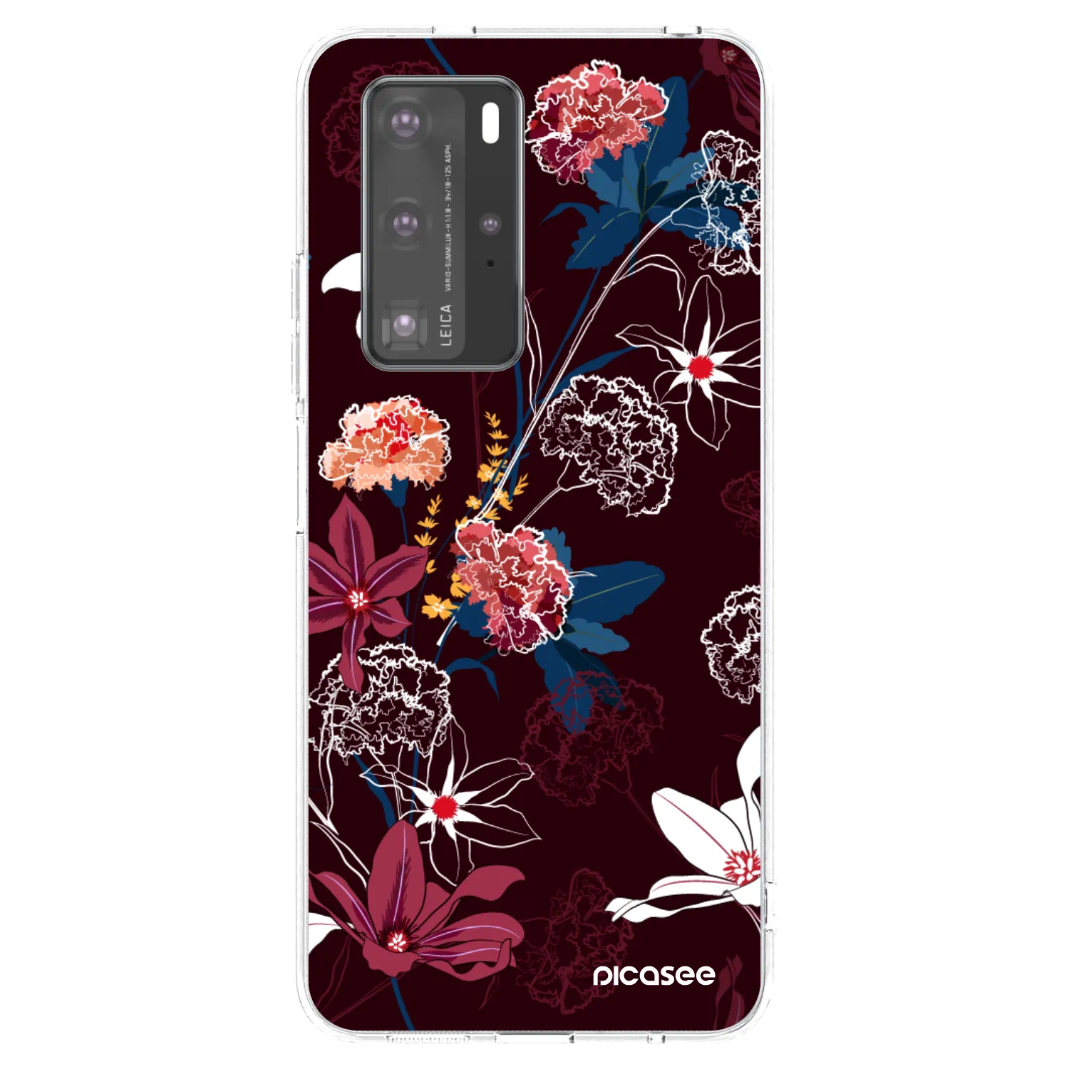 Picasee átlátszó szilikon tok az alábbi mobiltelefonokra Huawei P40 Pro - Dark Meadow