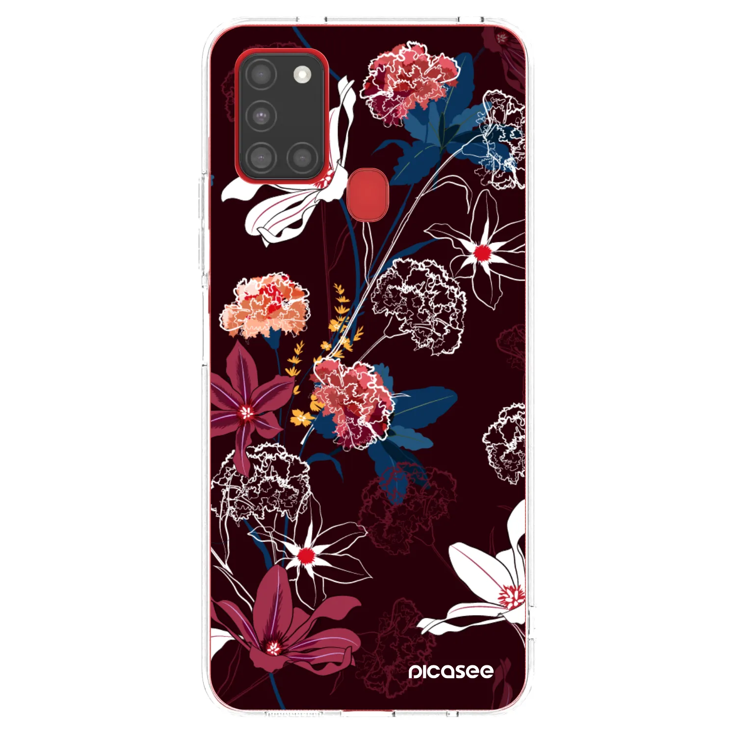 Picasee átlátszó szilikon tok az alábbi mobiltelefonokra Samsung Galaxy A21s - Dark Meadow