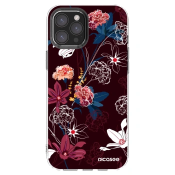 Picasee átlátszó szilikon tok az alábbi mobiltelefonokra Apple iPhone 12 Pro Max - Dark Meadow