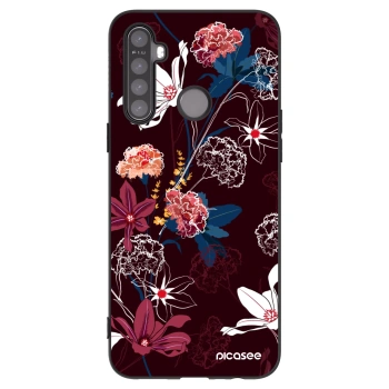 Picasee fekete szilikon tok az alábbi mobiltelefonokra Realme 5 - Dark Meadow