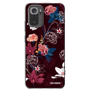 Picasee átlátszó szilikon tok az alábbi mobiltelefonokra Xiaomi Redmi Note 10 - Dark Meadow