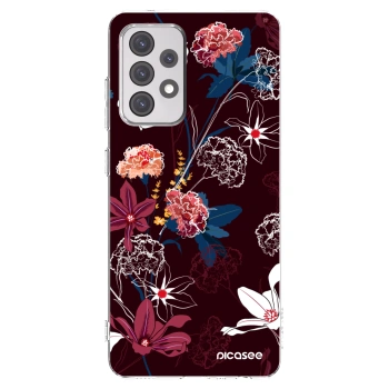 Picasee átlátszó szilikon tok az alábbi mobiltelefonokra Samsung Galaxy A52 5G A525F - Dark Meadow