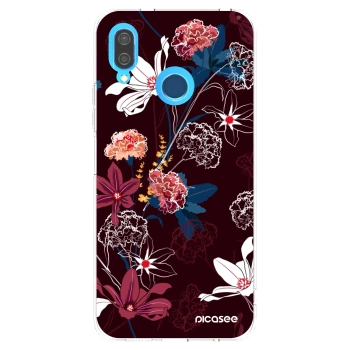 Picasee átlátszó szilikon tok az alábbi mobiltelefonokra Huawei P20 Lite - Dark Meadow