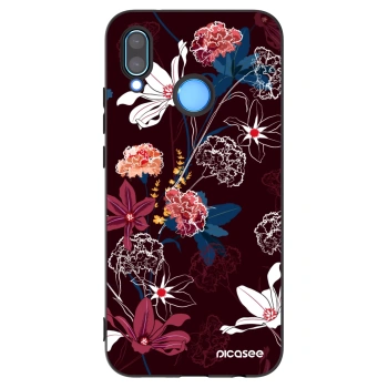 Picasee fekete szilikon tok az alábbi mobiltelefonokra Huawei P20 Lite - Dark Meadow