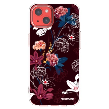 Picasee átlátszó szilikon tok az alábbi mobiltelefonokra Apple iPhone 13 - Dark Meadow