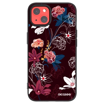 Picasee fekete szilikon tok az alábbi mobiltelefonokra Apple iPhone 13 - Dark Meadow