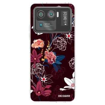 Picasee átlátszó szilikon tok az alábbi mobiltelefonokra Xiaomi Mi 11 Ultra - Dark Meadow