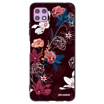 Picasee fekete szilikon tok az alábbi mobiltelefonokra Samsung Galaxy A22 A226B 5G - Dark Meadow