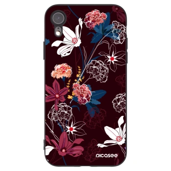 Picasee fekete szilikon tok az alábbi mobiltelefonokra Apple iPhone XR - Dark Meadow