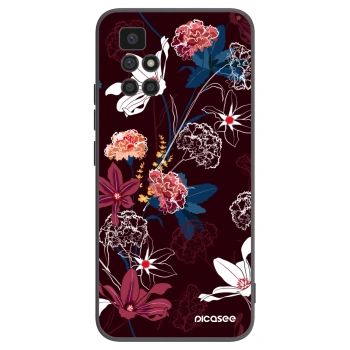 Picasee fekete szilikon tok az alábbi mobiltelefonokra Xiaomi Redmi 10 - Dark Meadow