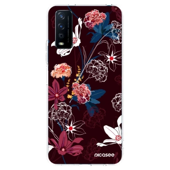 Picasee átlátszó szilikon tok az alábbi mobiltelefonokra Vivo Y11s - Dark Meadow