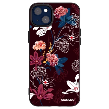 Picasee fekete szilikon tok az alábbi mobiltelefonokra Apple iPhone 14 Plus - Dark Meadow