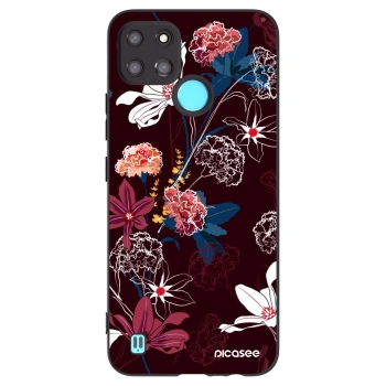 Picasee fekete szilikon tok az alábbi mobiltelefonokra Realme C21Y - Dark Meadow