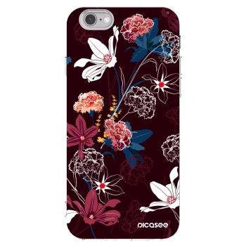 Picasee átlátszó szilikon tok az alábbi mobiltelefonokra Apple iPhone 6/6S - Dark Meadow